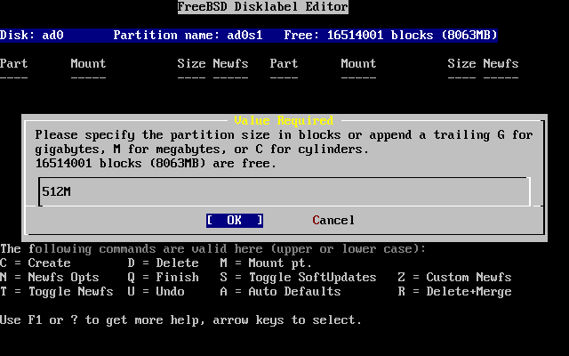 Edit Root Partition Size