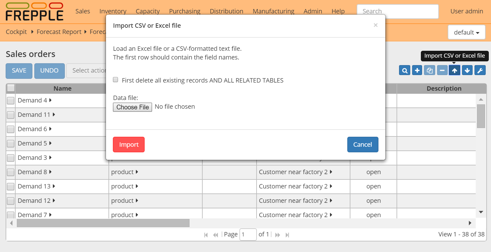 Importing data