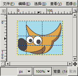 带四个参考线的图像