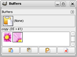 The Buffers dialog (Grid View)