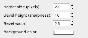 Gradient Bevel options