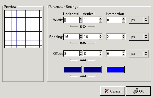 Grid filter options