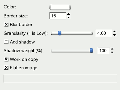 Fuzzy Border options