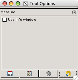 Measure tool options