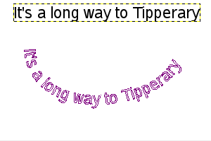 Text along Path example