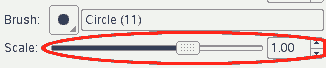 The Scale slider