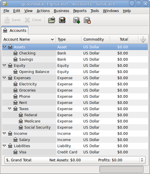 The Basic Chart of Accounts