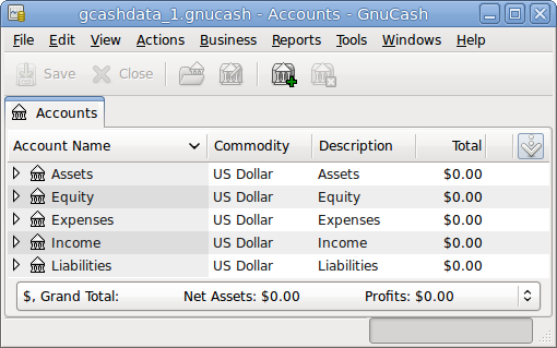 The Main window showing the test file