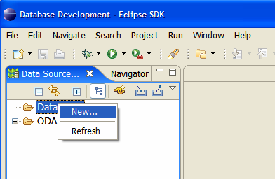 Data Source Explorer Tab