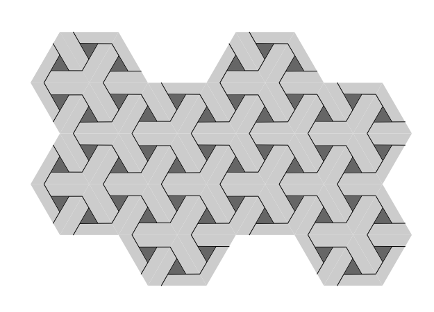 Tiling with a p31m symmetry.
