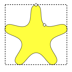 A star rounded corners.