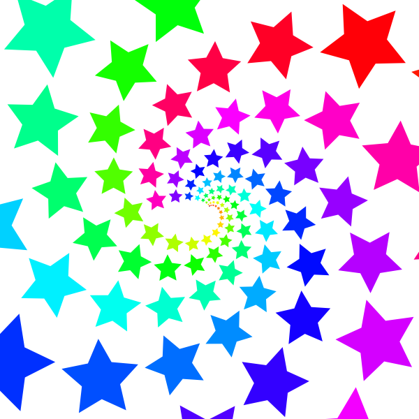 A P1 symmetry tiling with a rotation 4.