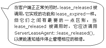 ԲǾαע: ڿͻرʱlease_releasedãʵֵĹܺlease_expiredһ֮Ҫһ𣺵lease_releasedʱӦõServerLeaseAgent::lease_released(),Աֹ֪ͨͣӦ衣