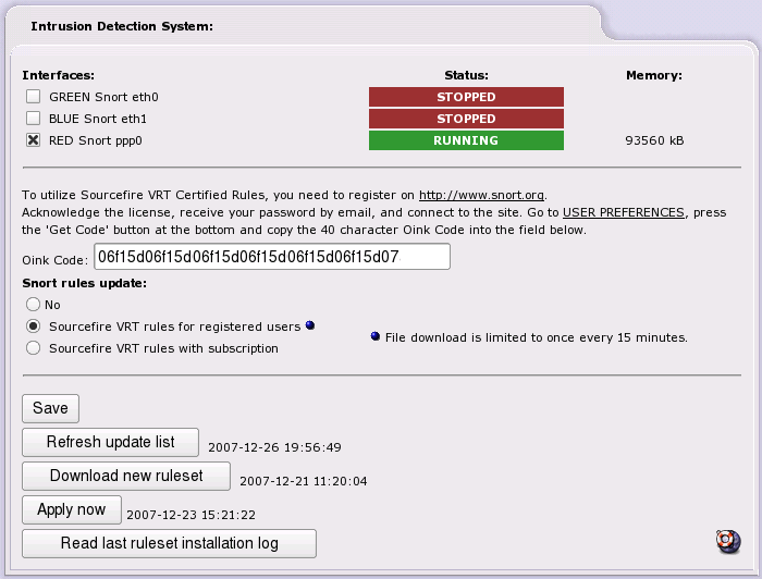 IDS Web Page