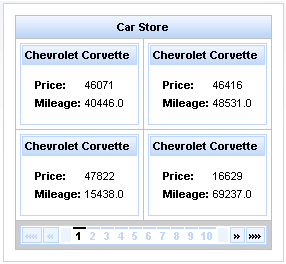 <rich:dataGrid> component