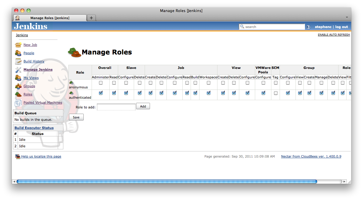 manage roles initial
