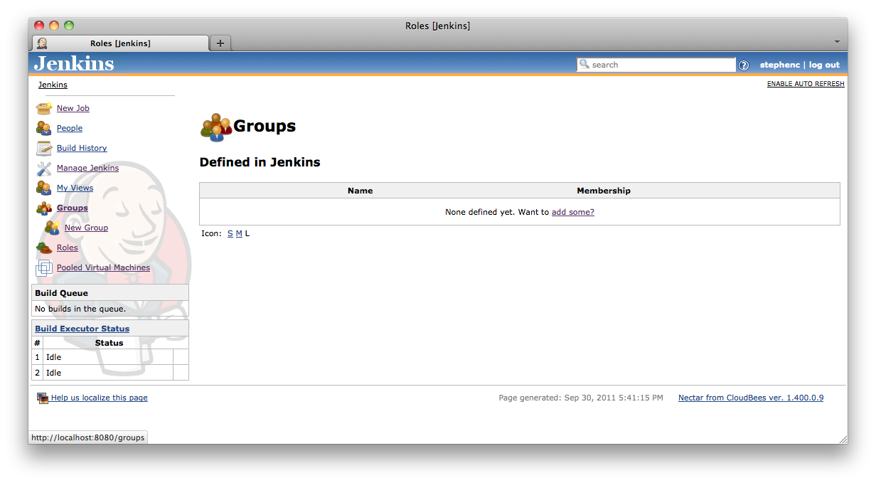 manage groups initial