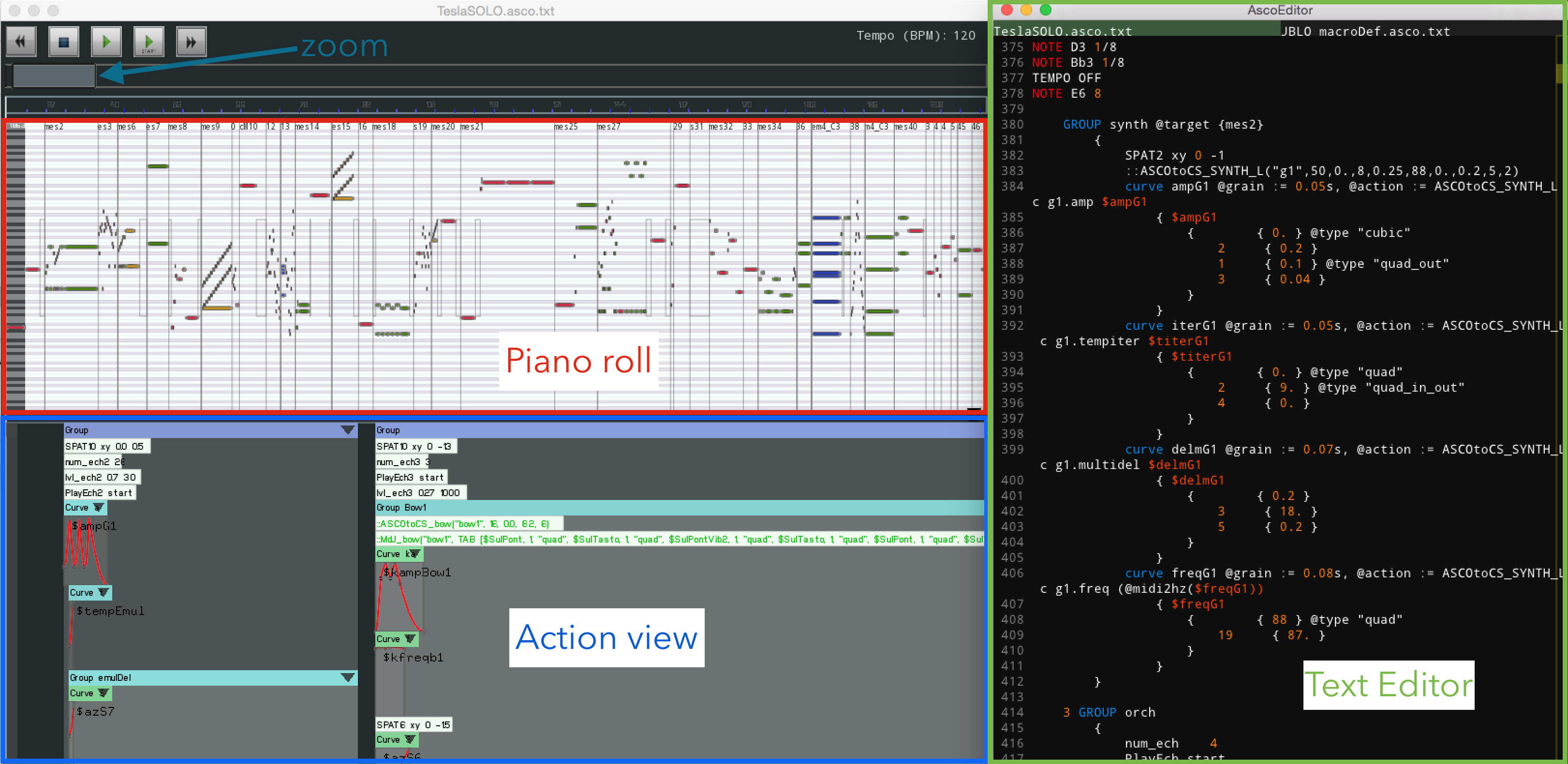 AscoGraph Interface