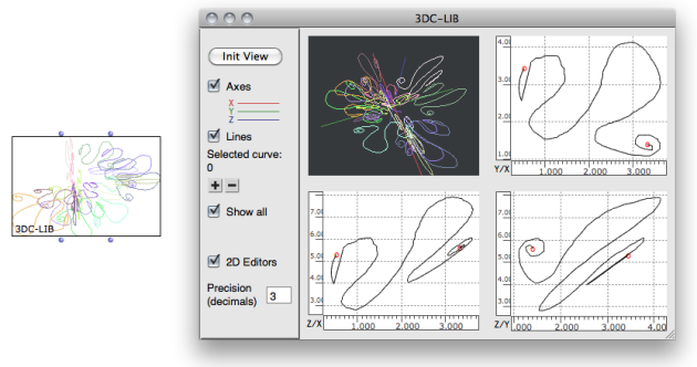 A 3DC-Lib and its editor.