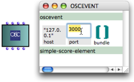 The default editor of an OSC-event.