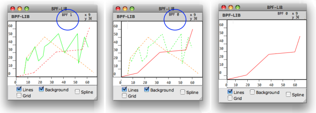 Selecting a curve and hiding the background.
