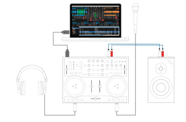 dj sound system setup diagram