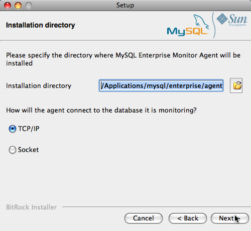 MySQL Enterprise Monitor: Installing
              Agent on Mac OS X: Installation Directory