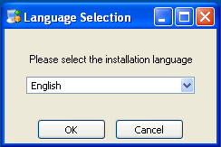MySQL Enterprise Monitor: Installing
              Monitor on Windows: Language Selection