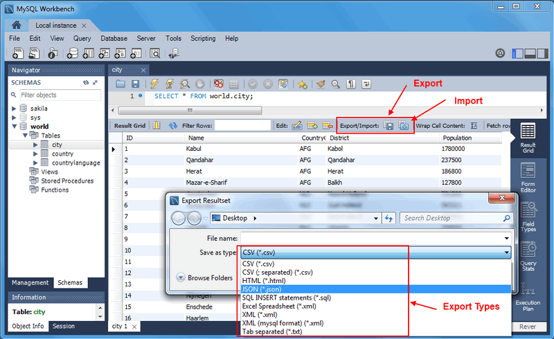 read excel data into mysql database workbench ce