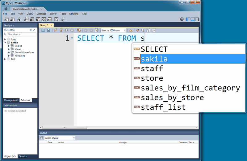 SQL Editor with Font size 30