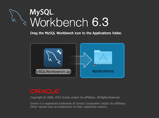 MySQL Workbench OS X Installation Window