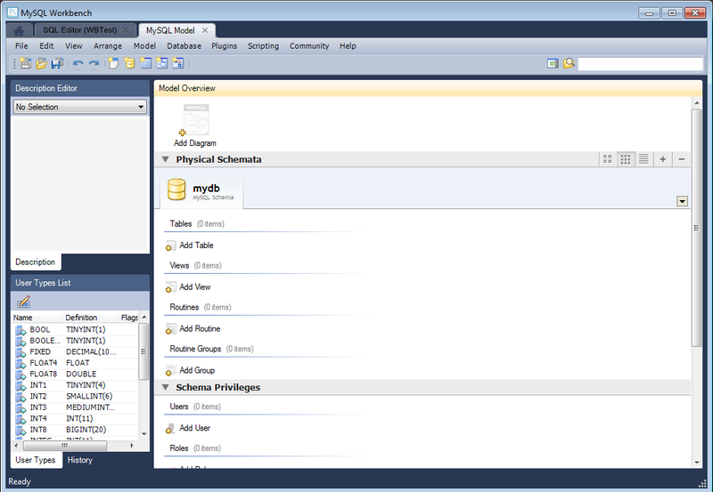 The MySQL Model Page