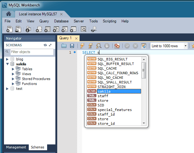 SQL Editor Auto-Completion