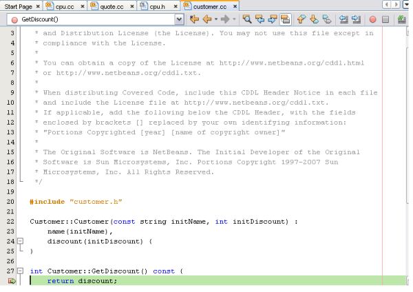 Screenshot of Source Editor