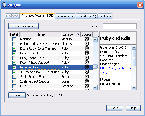 which netbeans to download for ruby
