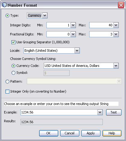 Figure 17: Number Format