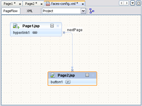 Figure 13: Page Flow Editor