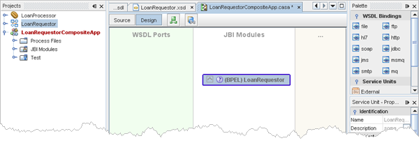 JBI Module added using Composite Application editor, click to enlarge