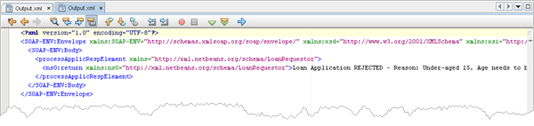 Baseline output file created for RejectedTestCase, click to enlarge