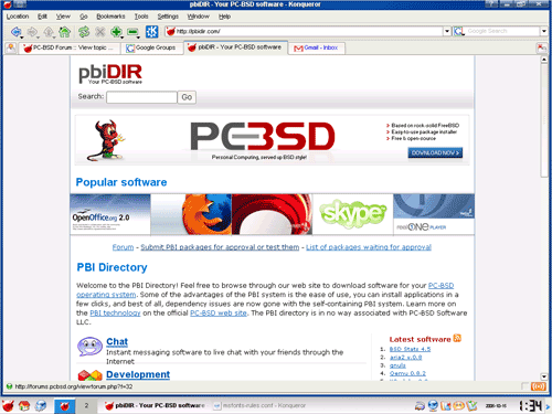 PBI Directory home page