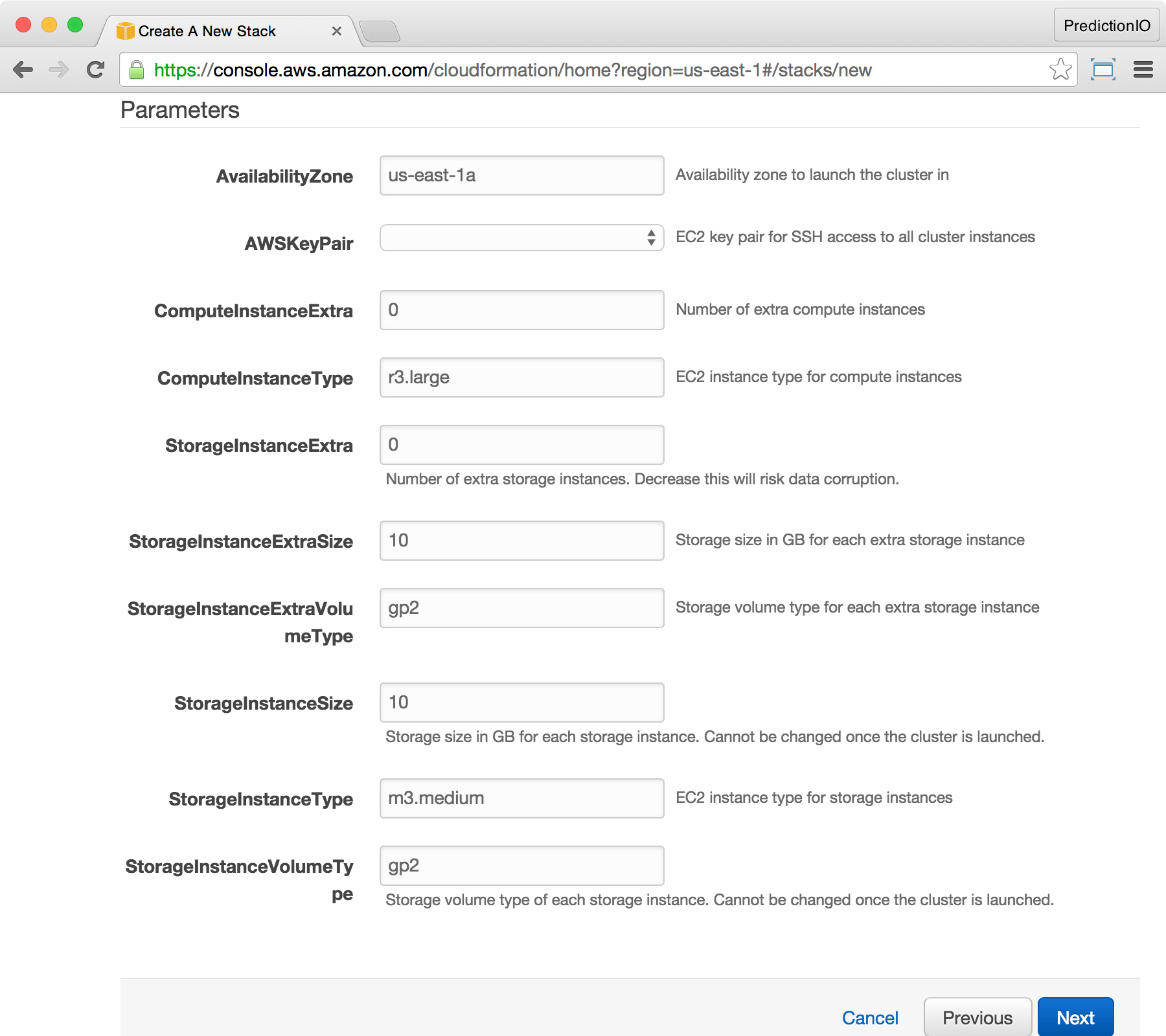 Stack Parameters