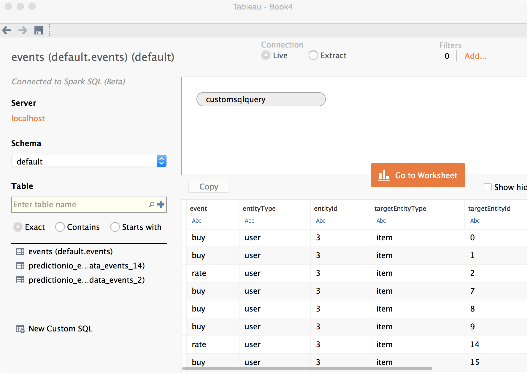 Setting up Tableau