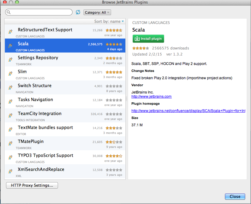 Scala Plugin