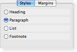 Screenshot of a Macintosh style tab widget