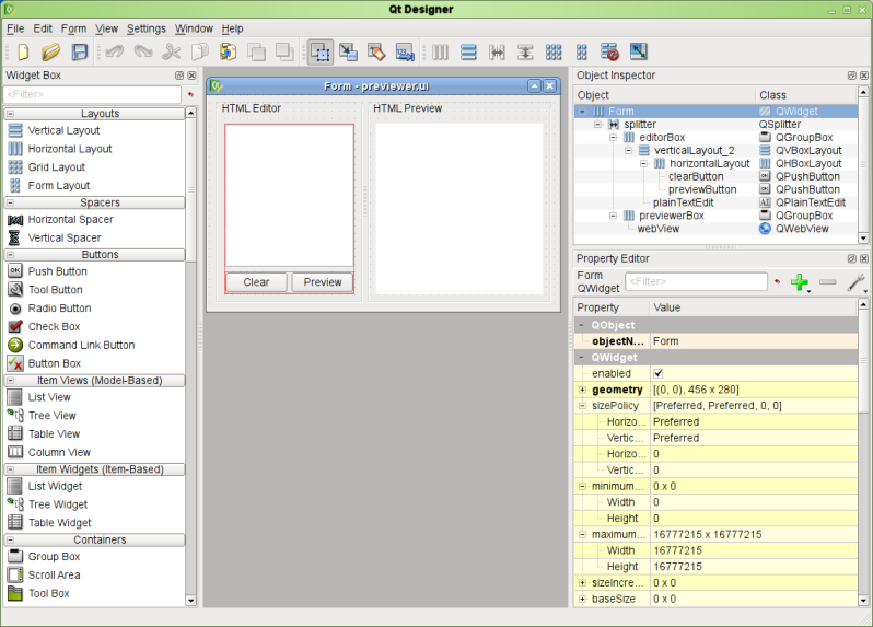 Qt Designer: Với Qt Designer, việc thiết kế giao diện trở nên dễ dàng và nhanh chóng. Bạn có thể chọn các thành phần sẵn có và thêm/chỉnh sửa chúng một cách trực quan. Qt Designer cho phép bạn tạo ra các giao diện đẹp và chuyên nghiệp chỉ trong vài phút. Hãy xem ảnh liên quan để thấy cách Qt Designer có thể giúp bạn.