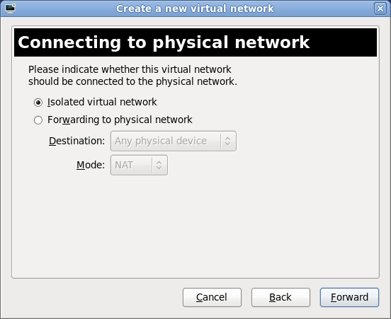 Connecting to physical network