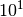 10^{1}