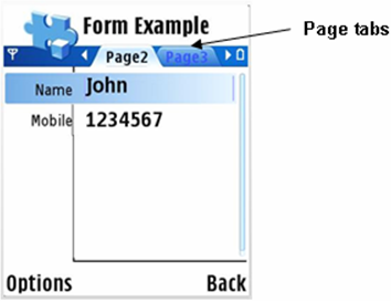 Multi-page form