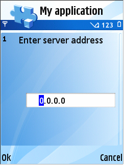 IP address setting item and IP address s...