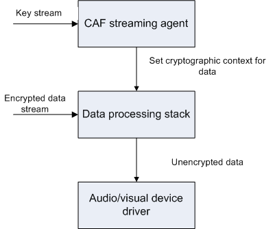 Figure 1: Overview diagram of CAF Stream...